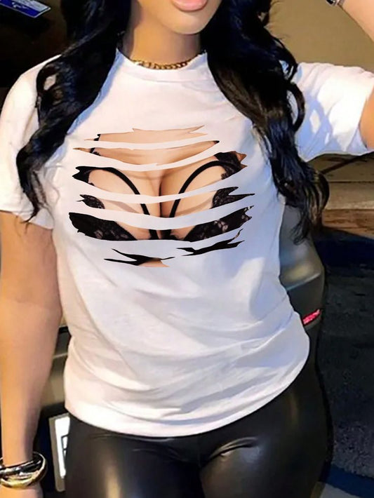 Girl White Tshirt
